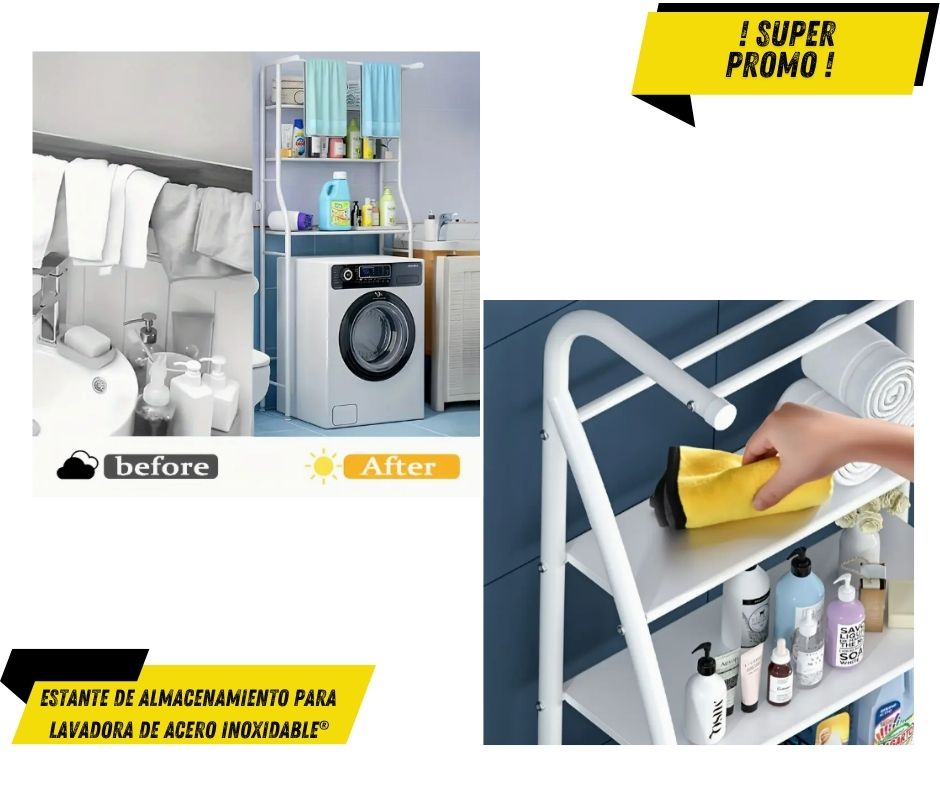 Estante de Almacenamiento para Lavadora